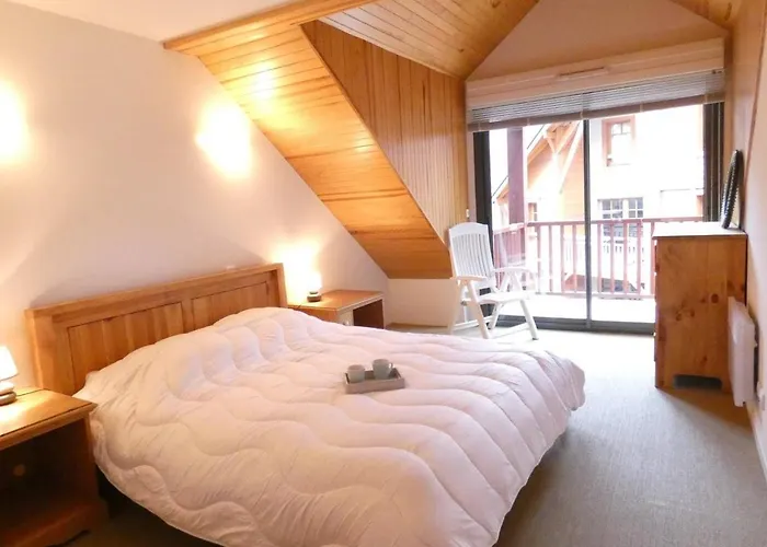 Duplex T4 8 Pers, 102m², Saint-lary-soulan, Balcon, Garage, 3 Chambres, 3⭐️, Proche Centre - Fr-1-457-278 דירה *